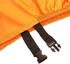 NEW Black and Orange Waterproof Motorcycle Cover XXXL116″ Fits Large Cruisers