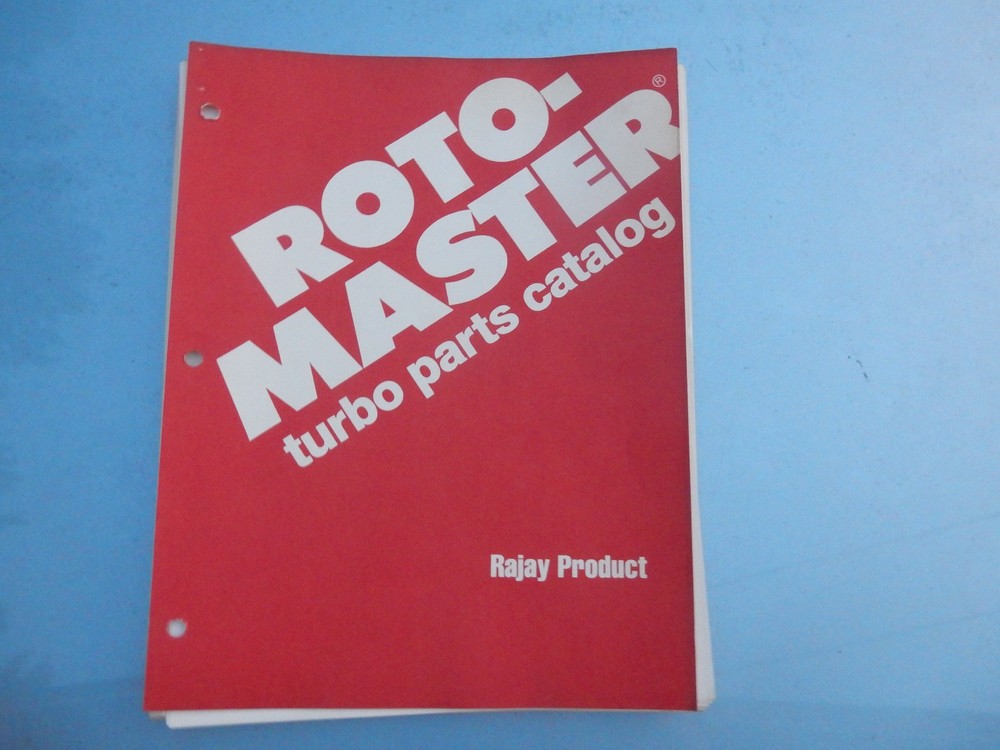 Roto-master Turbo Parts Catalog 1982