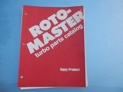 Roto-master Turbo Parts Catalog 1982