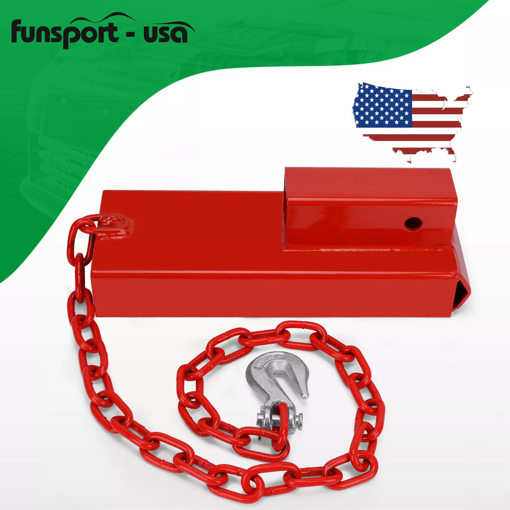 2″ Forklift Trailer Hitch Receiver Attachment Pallet Forks Towing Adapter
