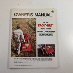 Troy-Bilt Horse Model Literature Packet Owner’s Manual Parts Catalog Brochure