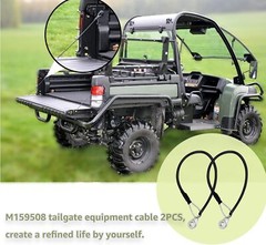 2X Tailgate Cable M159508 for John Deere Gator XUV 625i XUV 825i HPX615E HPX815E