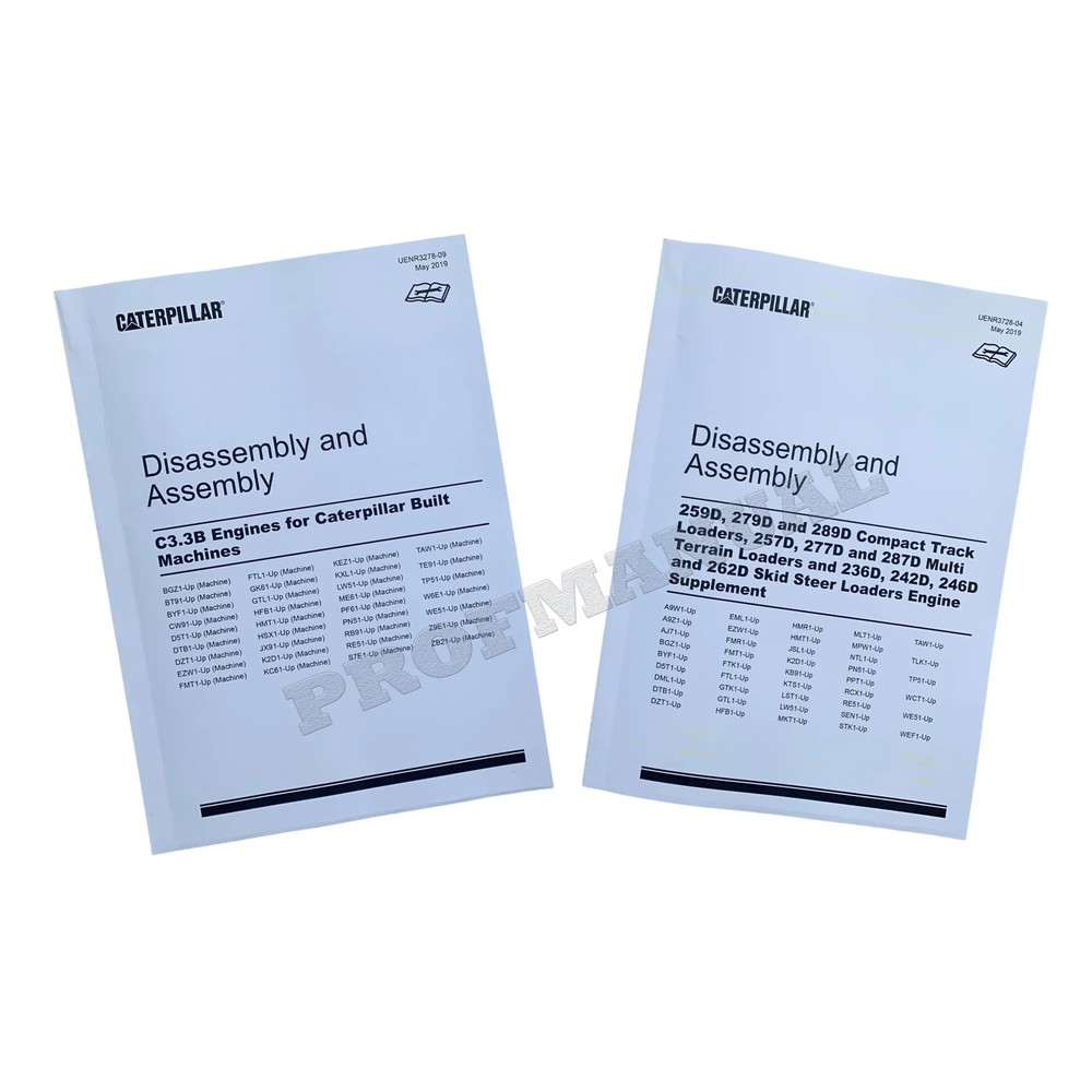 Caterpillar 259D 279D 289D Loader C2.6 C3.3B Engine Service Manual Disassem Asse