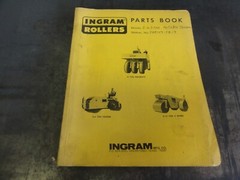 Ingram 4-6 Ton Tandem 8-10 Ton 3 Wheel 35 Ton Pneumatic Rollers Parts Book
