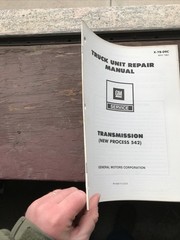 GENERAL MOTORS GM X-7B-09C Truck Unit Repair Manual Transmission New Process 542