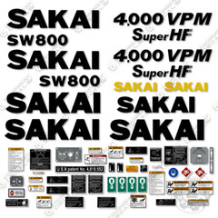Fits Sakai SW800 Decal Kit Roller – 7 YEAR OUTDOOR 3M VINYL!