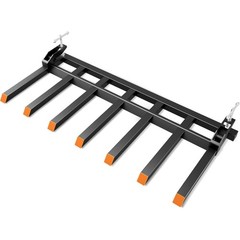 Clamp on Debris Forks 7 Prong 5500 lbs Load Pallet Forks, Fit 68 70 72″ Buckets
