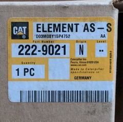 Genuine CAT 222-9021 Secondary Engine Air Filter Caterpillar New Made In Germany
