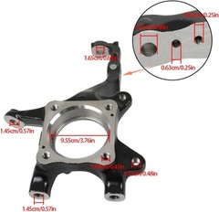 munirater Front Driver Steering Knuckle Steel Replacement for GX460 2016-2018 4R