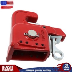 Red Easy Change Quick Hitch for Cat 2 Tractors and Implements w/Stabilizer Bar