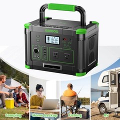 1000W Power Station Portable 999Wh LiFePo4 Battery Charger Generator For Travel