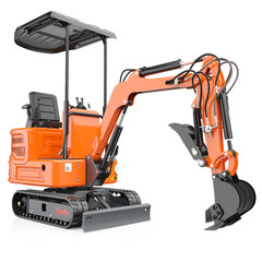 mini excavator1ton, 13.5 hp, hydraulic grab | Pilot control/B&S engine, EPA