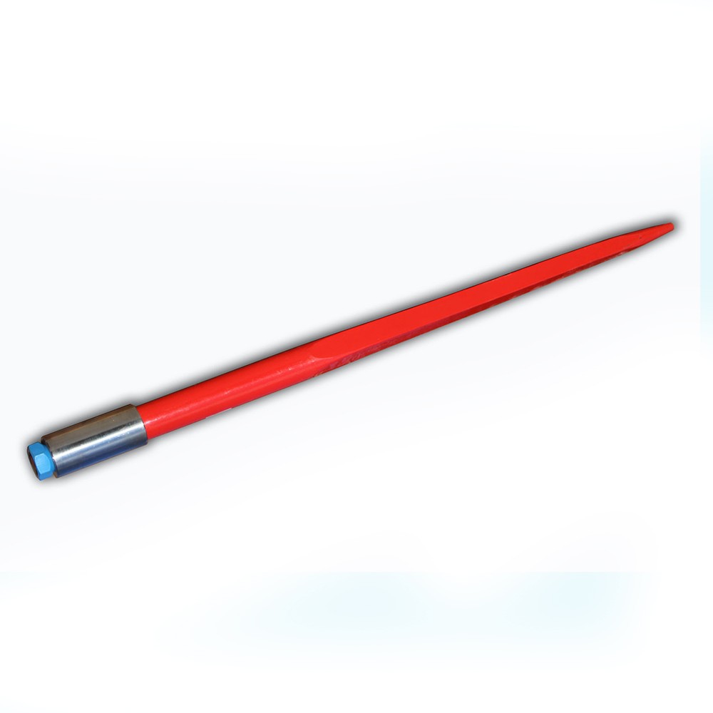 32″ Square Hay Bale Spear 1350lbs capacity 1 3/8″ wide w/ nut and sleeve Conus 1