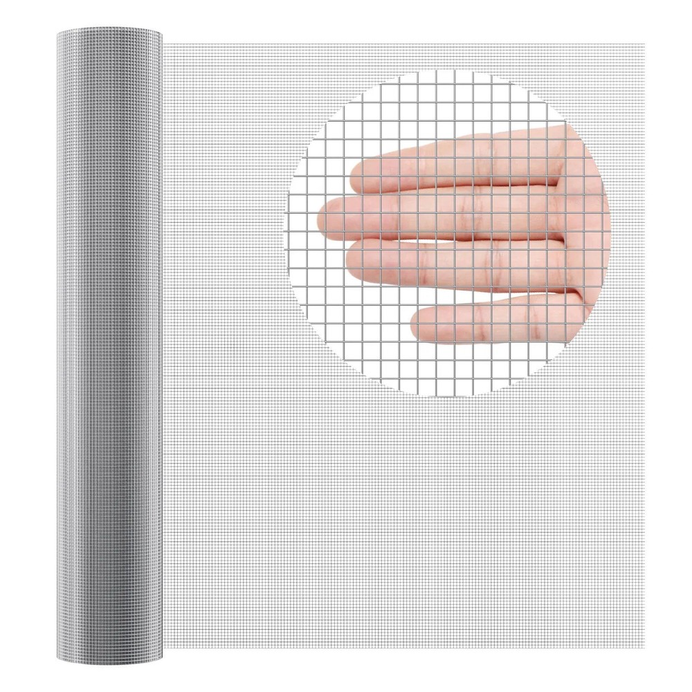 Hardware Cloth, 1/4 inch 48in x 100 ft 23 Gauge, Hot Dipped Galvanized Wire Mesh