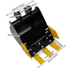 Digging Bucket Attachments for Mini Excavator Q235B Steel Mini Excavator Bucket