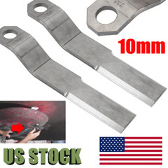 2PCS 10mm REPLACEMENT MILD STEEL For Mower King Skidsteer Brush Hog Cutter Blade