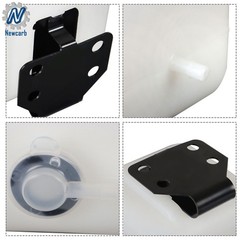 Universal Black Overflow Coolant Bottle For Kubota W/ Bracket Coolant Reservoir