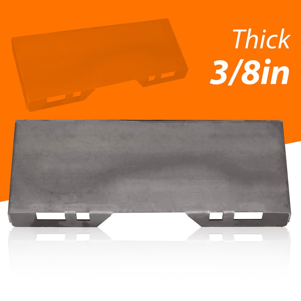 3/8″ Skid Steer Mount Plate Adapter Loader Quick Attachment For Bobcat 7000LBS