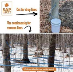 Maple Syrup Sap Collection Tubing 100 Feet 5 16″ ID Food Grade Vacuum Hose Tree