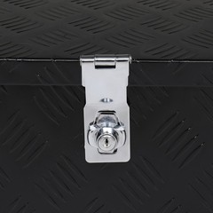 50″Aluminum Five Pattern Toolbox Single Lock Black