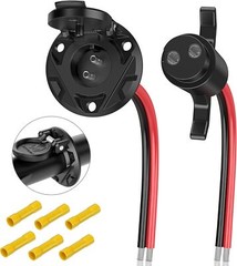 Trolling Motor Plug and Receptacle, Copper 2 Wire 8 Gauge 12V-24V Minn Kota Boat