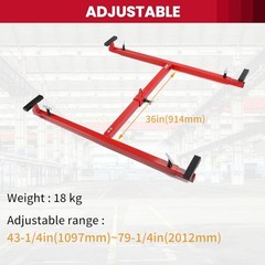 HECASA Truck Bed Lifter Box 800LB Capacity Universal Adjustable Red
