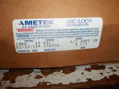 AMETEK 1980 150006 15PSI 0-15PSI 1/2 ANPT LM 4-1/2″ GAUGE GAGE (363)