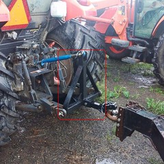 HECASA 3 Point Trailer Receiver Hitch Tow Drawbar 1Tractor Thicken Steel Upgrade