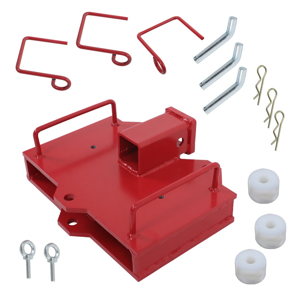 2 inch Forklift Hitch Adapter Tow Hitch Attachment Adapter for Dual Pallet Forks