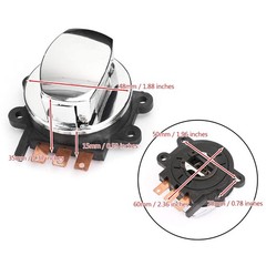 3 Position Ignition Switch Lock Keys Late Style Tank Mounted fits for Harley Dy