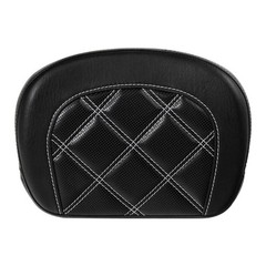 Sissy Bar Backrest Pad for 94-23 Touring Ultra Road King CVO White Diamonds