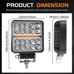 NEW Tractor Trailer LED Work Light Fit Case IH John Deere Case IH International
