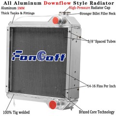 234876A2 234876A1 4 Row Radiator Fits Case IH Backhoe 570 580L 580SL 590SL