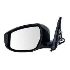 Side Mirror Left without Memory Paint to Match Black Clear Flat Nissan