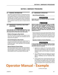 JLG Vertical Mast Lifts OWNERS PARTS SERVICE Manuals Maintenance Schematics IPLs