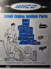 WICO Small Engine Ignition Parts Application Data Cross Index Buyer Guide Manual