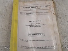 Ametek/Prestolite Power Battery Mate 80 Owners Manual