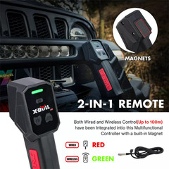 X-BULL Winch Control Box for XPV 10000/13500/14500 LB with Multifuctional Remote