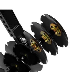 For Universal Adjustable 20” Rear Steel Disc Harrow Steel 6 Pcs 10″ Disc Plow