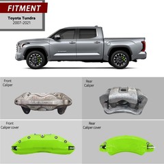 Green Aluminum Brake Caliper Covers Toyota Tundra 2007-2021 Front Rear