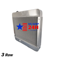 OE# AT129141 AR5704 Aluminum Radiator Fits John Deere 210C Backhoe 482C Forklift