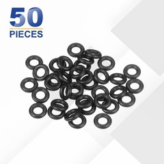 HARFINGTON 50pcs Nitrile Rubber O-Rings 6mm OD 3mm ID 1.5mm Width 6x3x1.5mm