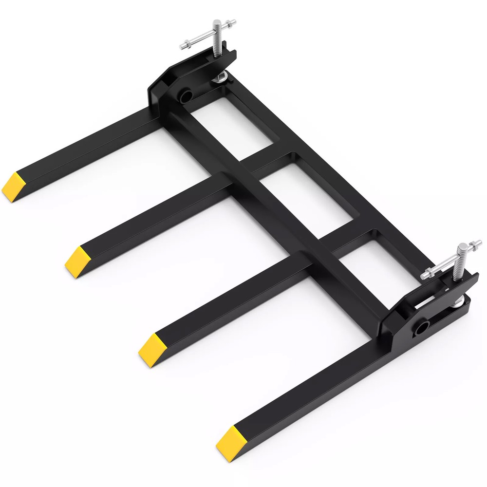 2500lbs Clamp on Heavy Debris Fork for Tractor Skid Steer Buckets Universal 42″