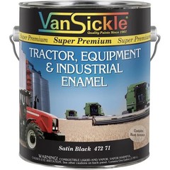 Satin Black Tractor Gallon fits Paint Universal