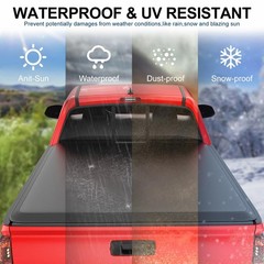 Soft Tri-Fold Tonneau 05-26 Frontier 09-12 Suzuki Equator 5ft 59.5in Track Sys