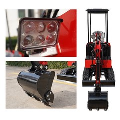 1.0 Ton 2200lbs 7.6KW B&S Mini Excavator w/ Hydraulic Thumb EPA US Free Shipping