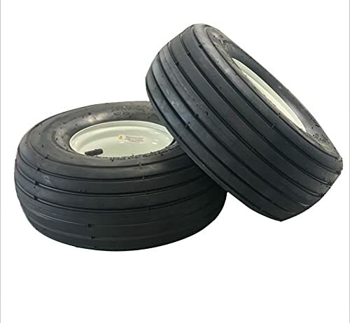 15×6-6 Tedder Tire & Wheel for 25mm (0.98) Axle and 2″ Hub (2 Pack)