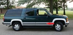 1988-1998 Chevy GMC Black Side Body Trim Molding Tahoe Suburban Silverado Pickup