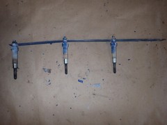 Mitsubishi S4S Diesel Engine Glow Plug Bar And 3 Glow Plugs 32A66-04101