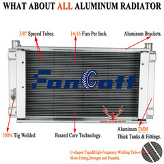 4Row Radiator FOR Bobcat S300 T320 S250 S220 T300 A300 S330 T250 6737650 fongoff